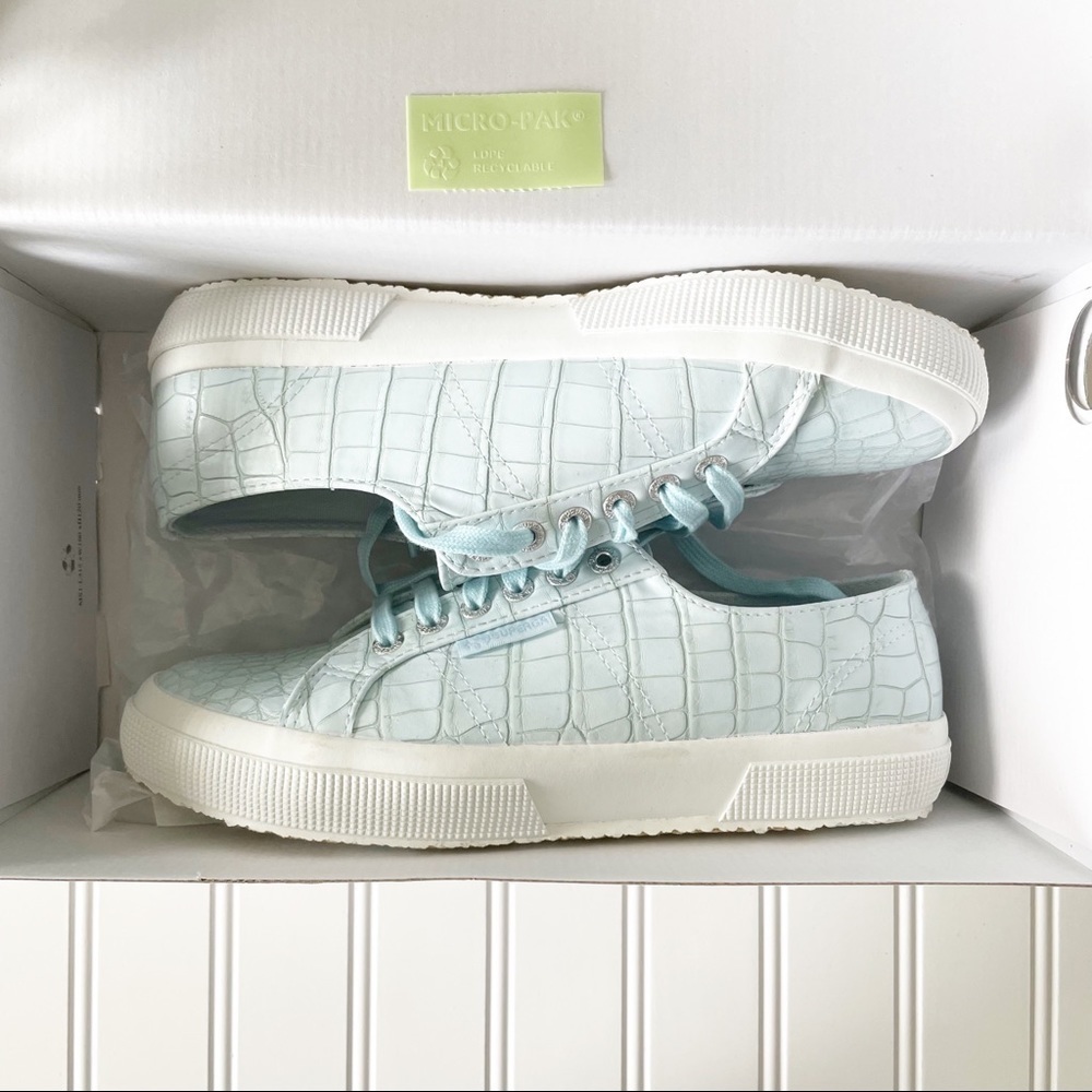 Superga Synth Crocodile Embossed Sneakers - 39.5